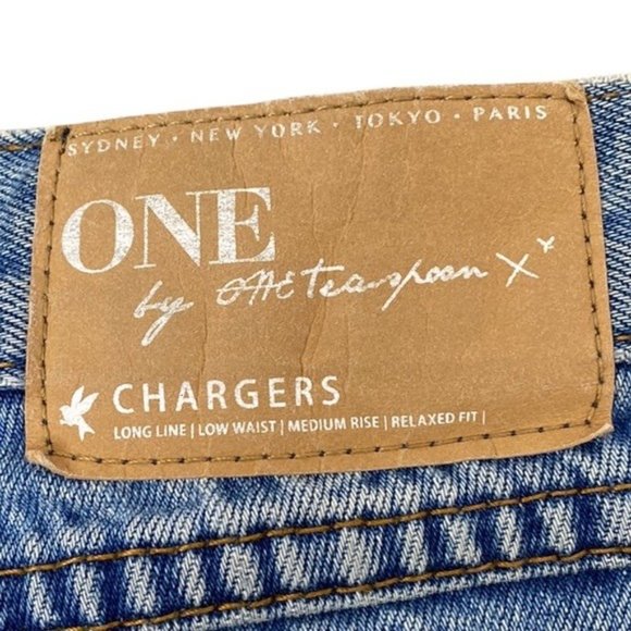 SOLD One Teaspoon Chargers Distress Denim Shorts - Picture 6 of 6